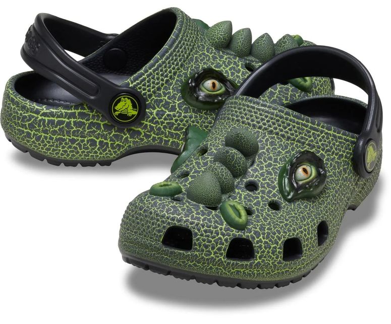 Сабо CROCS Classic IAM Scary Dino Clog T Blk для мальчика - 4