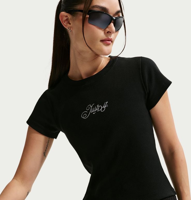 Футболка Nike W NSW RIB MOD CRP JDI TEE женская - 6