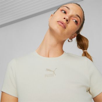 Футболка Puma CLASSICS RIBBED SLIM TEE - 4