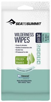 Серветки вологі Sea To Summit WILDERNESS WIPES COMPAC 36ШТ - фото