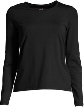 Футболка Casall ESSENTIAL MESH DETAIL LONG SLEEVE BLACK,34 - 1