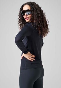 Футболка Casall ESSENTIAL MESH DETAIL LONG SLEEVE BLACK,34 - 4