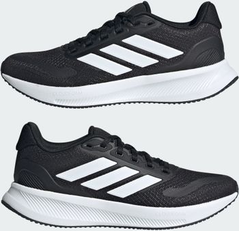 Кроссовки Adidas RUNFALCON 5 J CBLACK/FTWWHT/CBLACK детские - 5