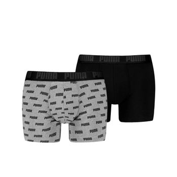 Трусы Puma PUMA MEN EVERYDAY LOGO PRINT BOXERS 2P мужские - фото