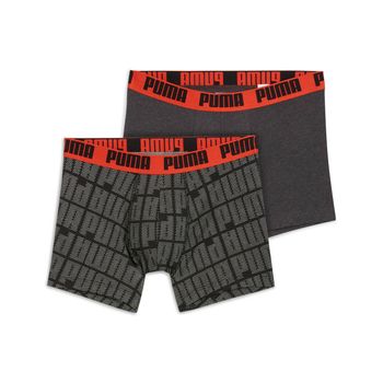 Трусы Puma PUMA MEN LOGO PRINT BOXERS 2P мужские - фото