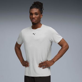 Футболка Puma M TAD ESSENTIALS HEATHER CAT Tee (CF small cat) чоловіча - 1
