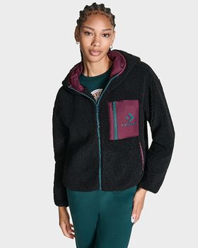 Куртка Converse STAR CHEVRON SHERPA жіноча - 2