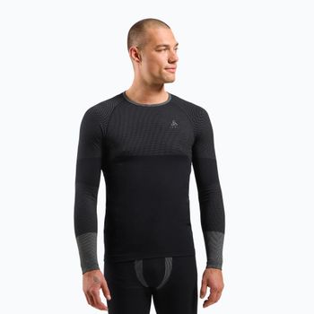 Термофутболка ODLO FUNDAMENTALS PERFORMANCE WARM BL TOP crew neck l/s мужская - фото