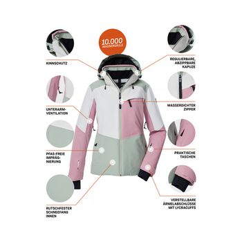 Куртка KILLTEC KSW 39 WMN SKI JCKT жіноча - 6