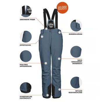Брюки KILLTEC KSW 249 WMN SKI PNTS женские - 5