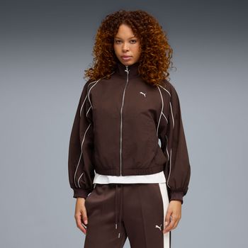 Джемпер Puma T7 Balloon Sleeve Piping Relaxed Woven Track Jacket женский - фото