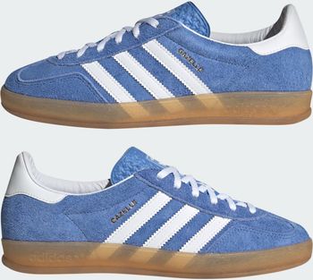 Кроссовки Adidas GAZELLE INDOOR W BLUFUS/FTWWHT/GOLDMT женские - 9
