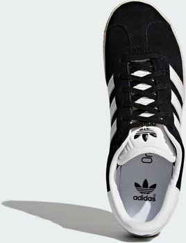 Кроссовки Adidas GAZELLE J CBLACK/FTWWHT/GOLDMT детские - 3