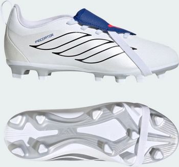 Бутсы Adidas PREDATOR CLUB FT EL FG/MG J FTWWHT/ZEROMT/ROYBLU детские - 5