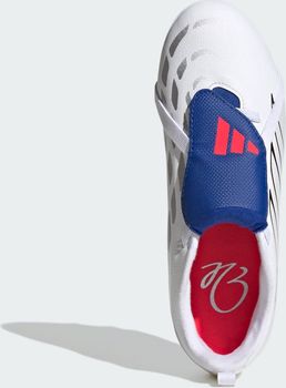 Бутсы Adidas PREDATOR CLUB FT EL FG/MG J FTWWHT/ZEROMT/ROYBLU детские - 6