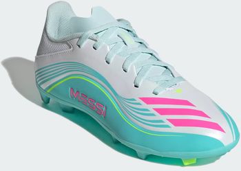 Бутсы Adidas F50 MESSI LEAGUE FG/MG J FTWWHT/LUCPNK/FLAAQU детские - 3