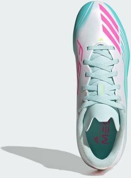 Бутсы Adidas F50 MESSI LEAGUE FG/MG J FTWWHT/LUCPNK/FLAAQU детские - 7