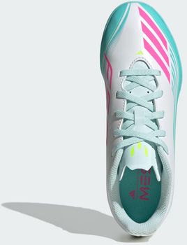 Бутсы Adidas F50 MESSI CLUB TF J FTWWHT/LUCPNK/FLAAQU детские - 7