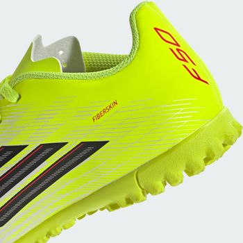 Бутсы Adidas F50 CLUB TF J TESOYE/CBLACK/LUCRED детские - 10
