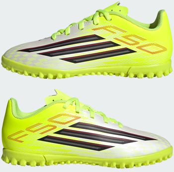 Бутсы Adidas F50 CLUB TF J TESOYE/CBLACK/LUCRED детские - 5