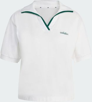 Футболка Adidas W CP POLO WHITE/CGREEN жіноча - 2