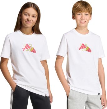Футболка Adidas J FOOD T WHITE детская - 1