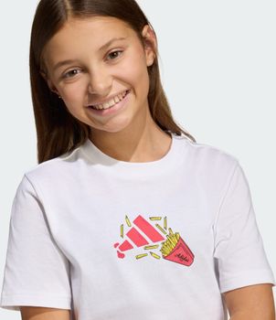 Футболка Adidas J FOOD T WHITE детская - 2