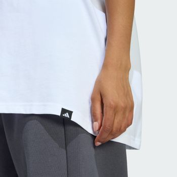 Футболка Adidas SOFT SIDE OS T WHITE женская - 2