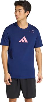 Футболка Adidas M PADEL CAT G T DKBLUE чоловіча - 1