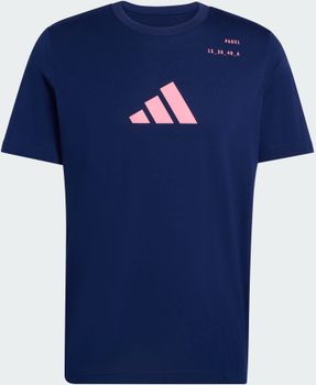 Футболка Adidas M PADEL CAT G T DKBLUE чоловіча - 2