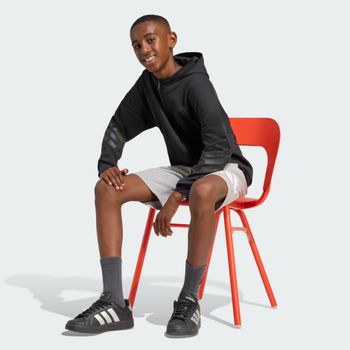 Джемпер Adidas J FI 3S FZ HD BLACK/BLACK детский - 5