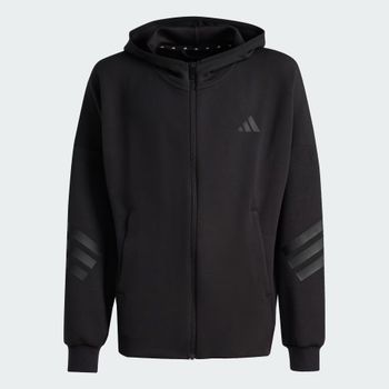 Джемпер Adidas J FI 3S FZ HD BLACK/BLACK детский - 6