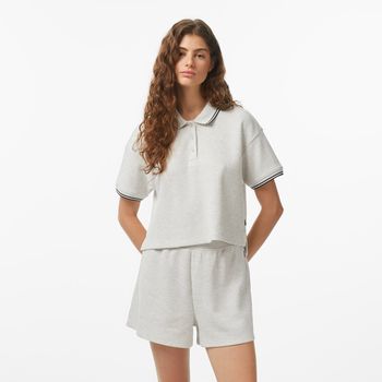Футболка Converse SPORTY CROP FIT WAFFLE POLO жіноча - фото