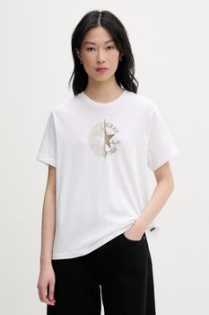 Футболка Converse CONVERSE HALF & HALF STANDARD FIT TEE жіноча - фото
