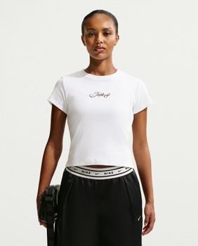 Футболка Nike W NSW RIB MOD CRP JDI TEE жіноча - фото